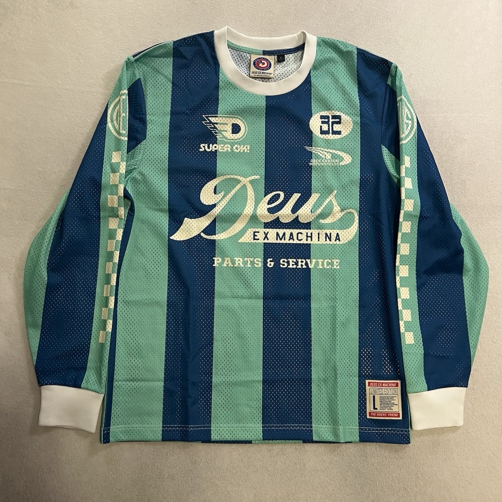 Deus Ex Machina Moto Jersey Long Sleeve Jersey Shirt Adult Large Limited Edition